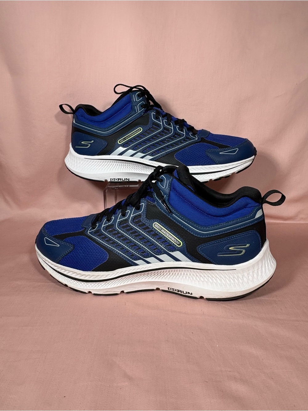 Skechers GO RUN Consistent 2.0 Blue Waterproof Shoes 220871 Men's Size 13
